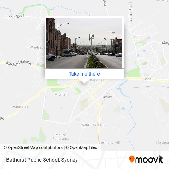 Mapa Bathurst Public School