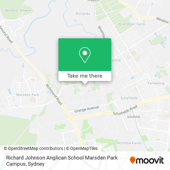 Richard Johnson Anglican School Marsden Park Campus map