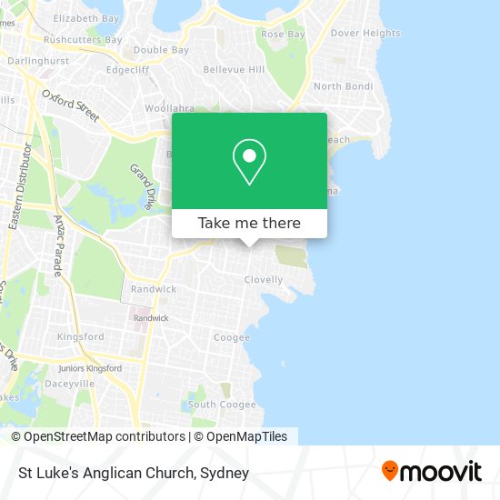 St Luke's Anglican Church map