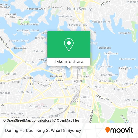 Mapa Darling Harbour, King St Wharf 8