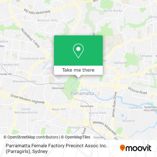 Parramatta Female Factory Precinct Assoc Inc. (Parragirls) map