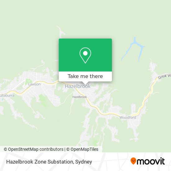 Hazelbrook Zone Substation map