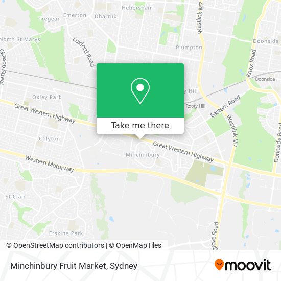 Minchinbury Fruit Market map