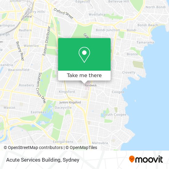 Acute Services Building map