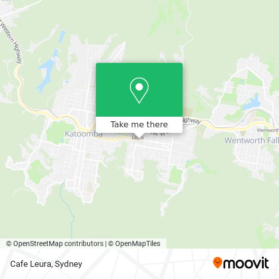 Mapa Cafe Leura