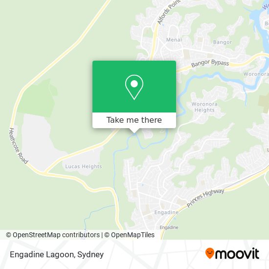 Mapa Engadine Lagoon