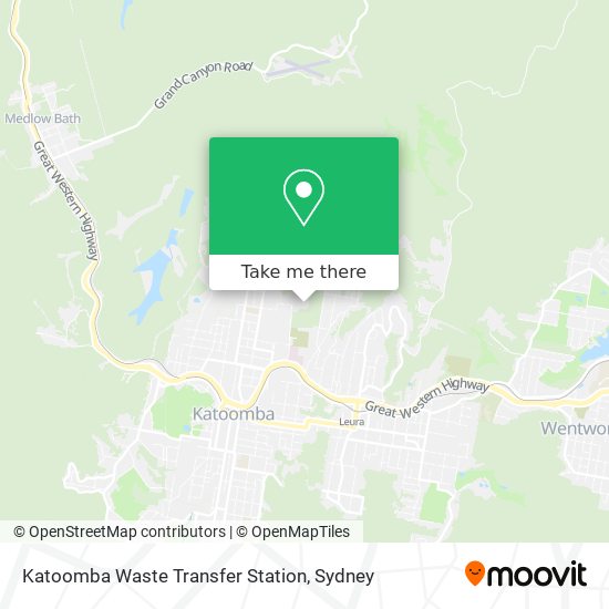 Katoomba Waste Transfer Station map