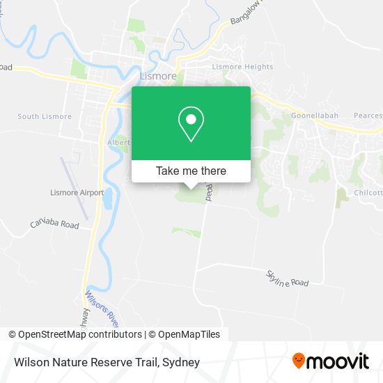 Wilson Nature Reserve Trail map