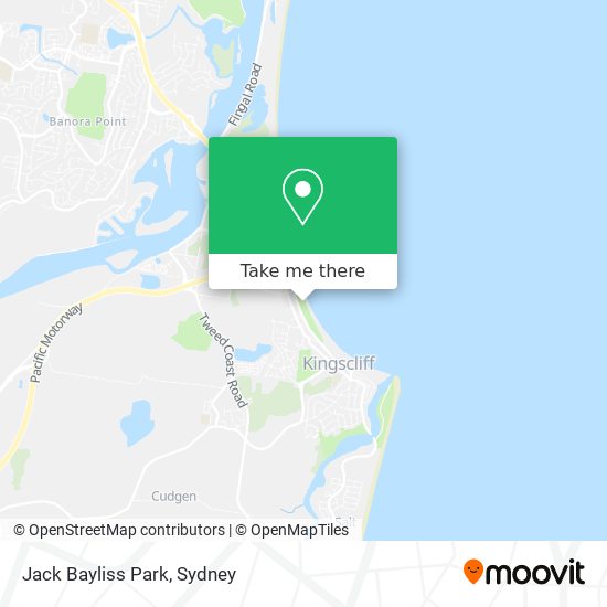 Mapa Jack Bayliss Park