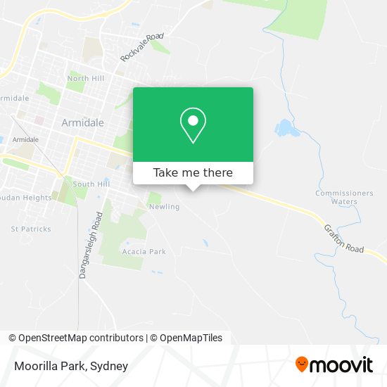 Mapa Moorilla Park