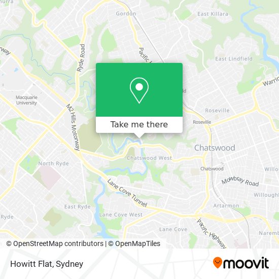 Howitt Flat map