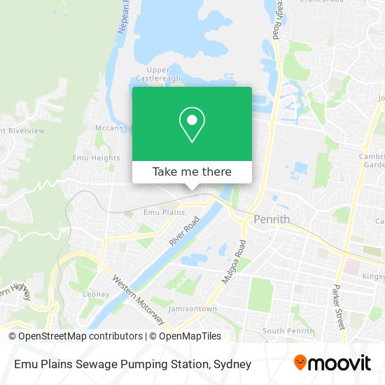 Mapa Emu Plains Sewage Pumping Station