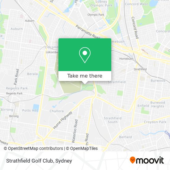 Mapa Strathfield Golf Club