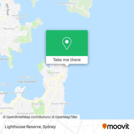 Lighthouse Reserve map