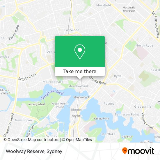 Woolway Reserve map