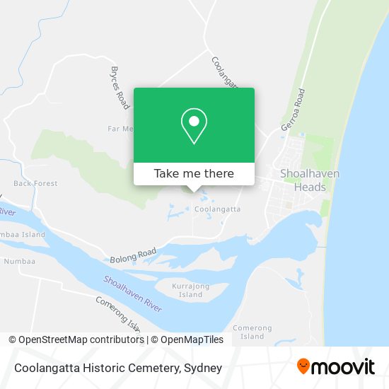 Mapa Coolangatta Historic Cemetery