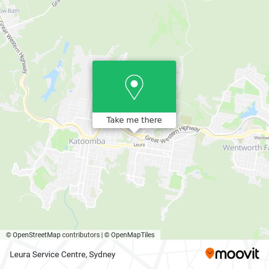 Leura Service Centre map