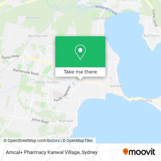 Amcal+ Pharmacy Kanwal Village map