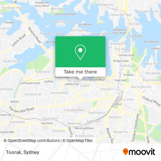 Mapa Toorak