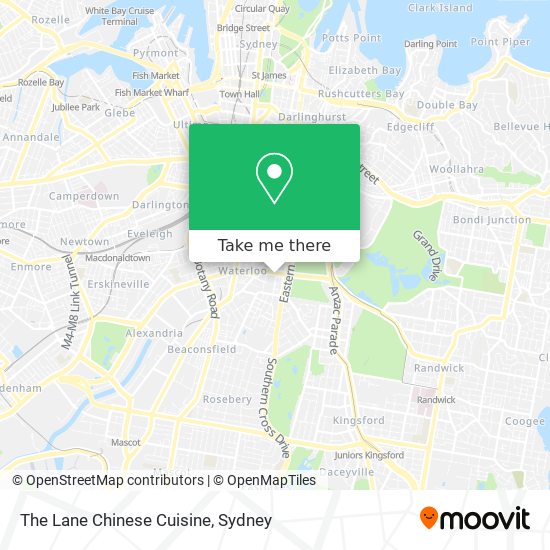 The Lane Chinese Cuisine map