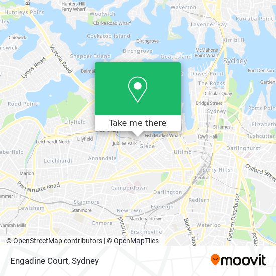 Mapa Engadine Court