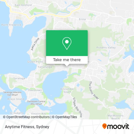 Anytime Fitness map