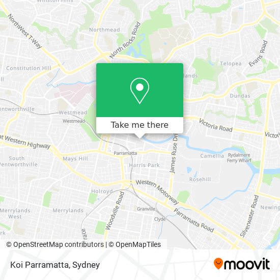 Koi Parramatta map