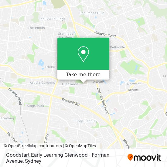 Goodstart Early Learning Glenwood - Forman Avenue map