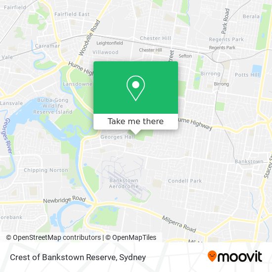 Crest of Bankstown Reserve map