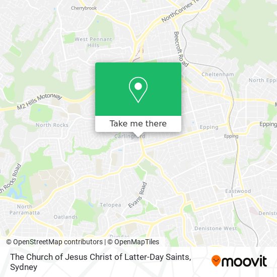 The Church of Jesus Christ of Latter-Day Saints map