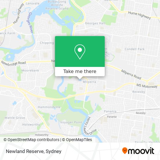 Mapa Newland Reserve