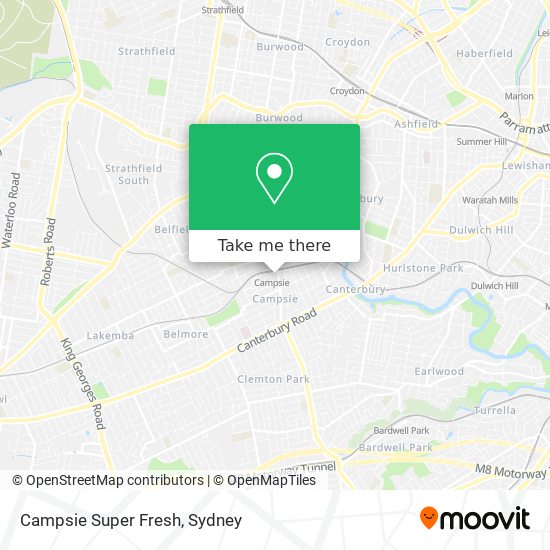 Campsie Super Fresh map