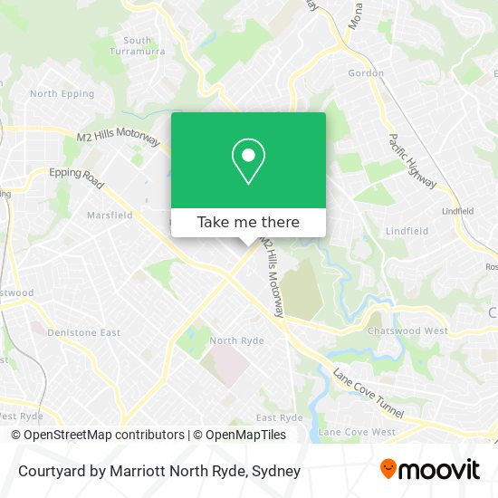 Courtyard by Marriott North Ryde map