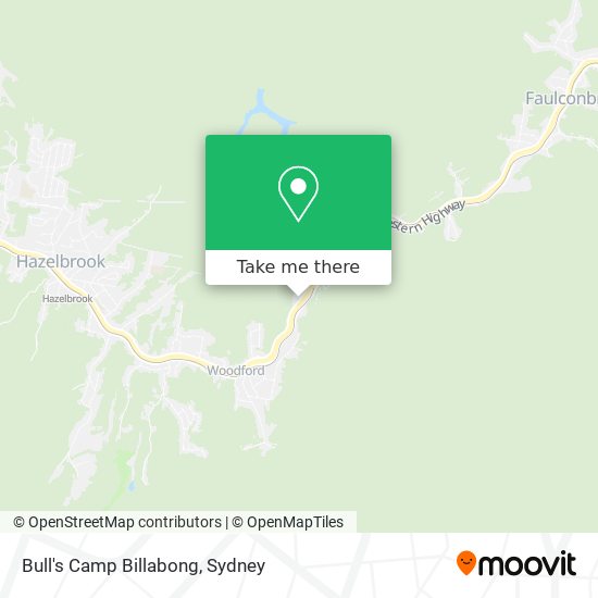 Bull's Camp Billabong map