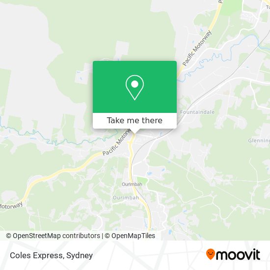 Coles Express map