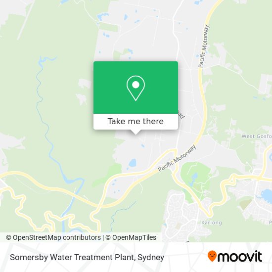 Mapa Somersby Water Treatment Plant