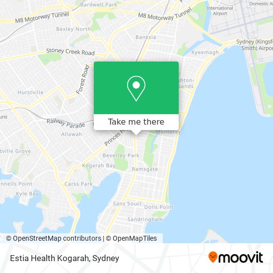 Estia Health Kogarah map