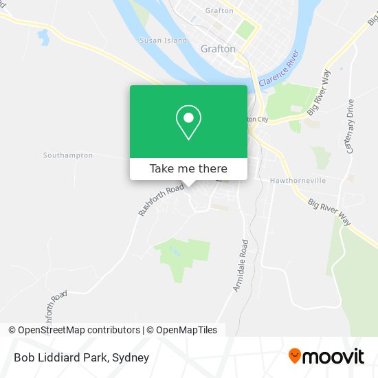 Mapa Bob Liddiard Park