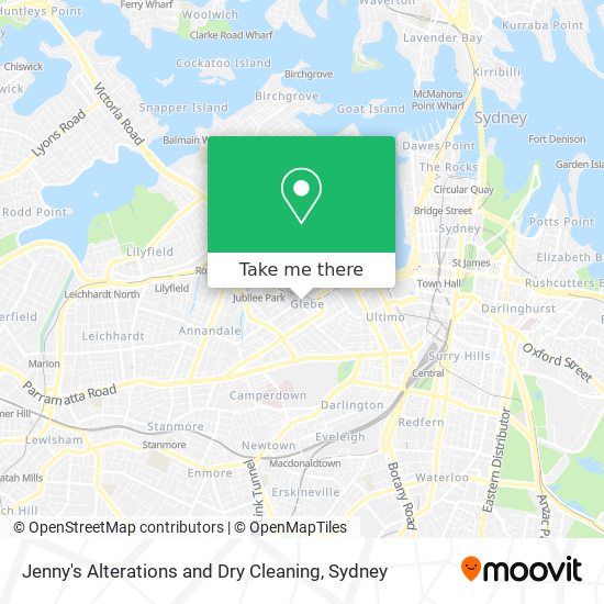 Jenny's Alterations and Dry Cleaning map