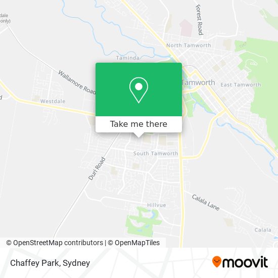 Mapa Chaffey Park