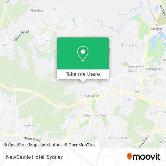 NewCastle Hotel map