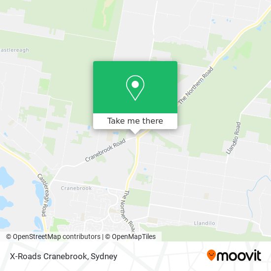 X-Roads Cranebrook map