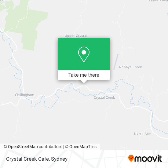 Crystal Creek Cafe map