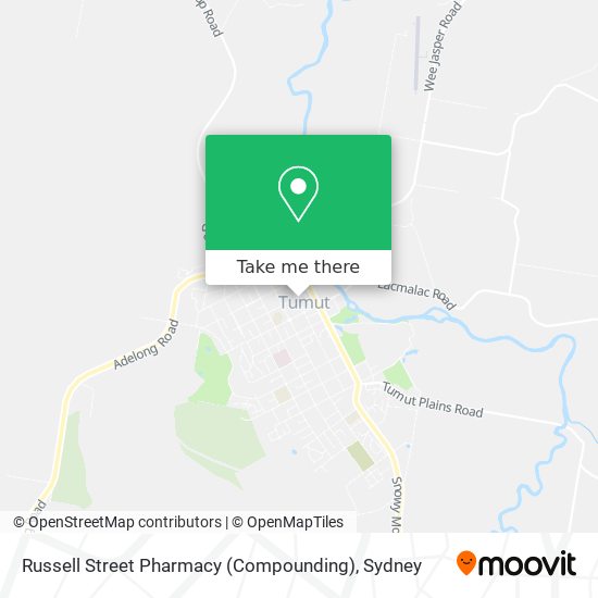 Mapa Russell Street Pharmacy (Compounding)