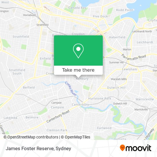 James Foster Reserve map