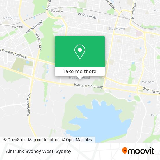 Mapa AirTrunk Sydney West