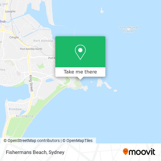 Fishermans Beach map