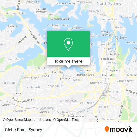 Glebe Point map