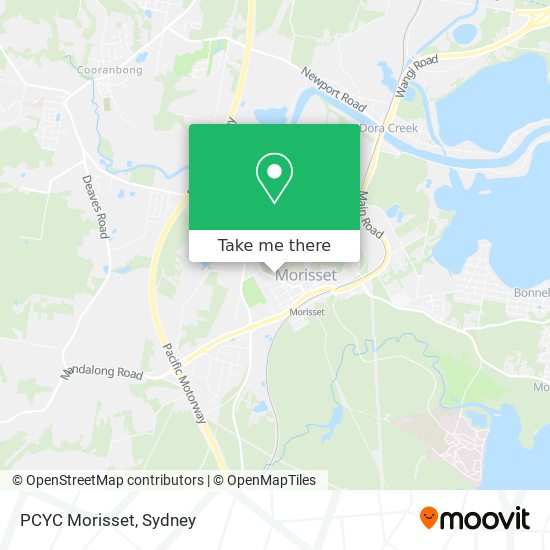 PCYC Morisset map