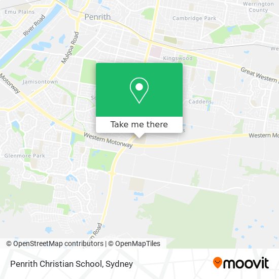 Penrith Christian School map